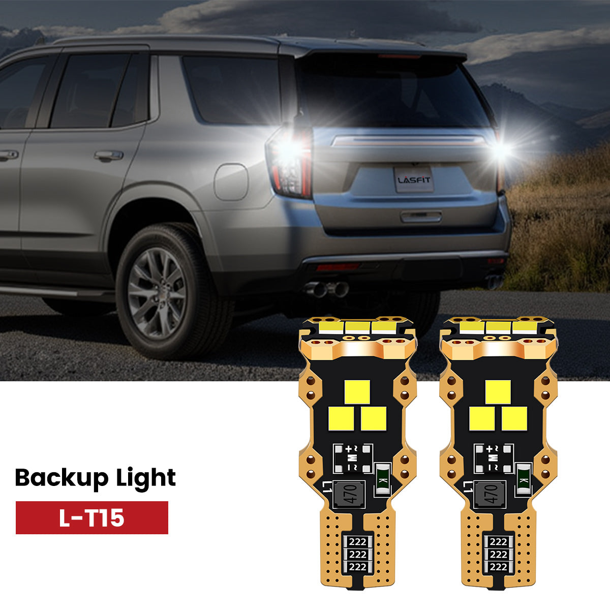 Lasfit 921 led backup light fit for 2015-2020 Chevrolet Tahoe