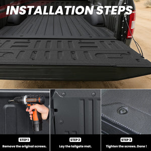 Fit for 2015-2020 Ford F-150 Tailgate Mat Installation Steps