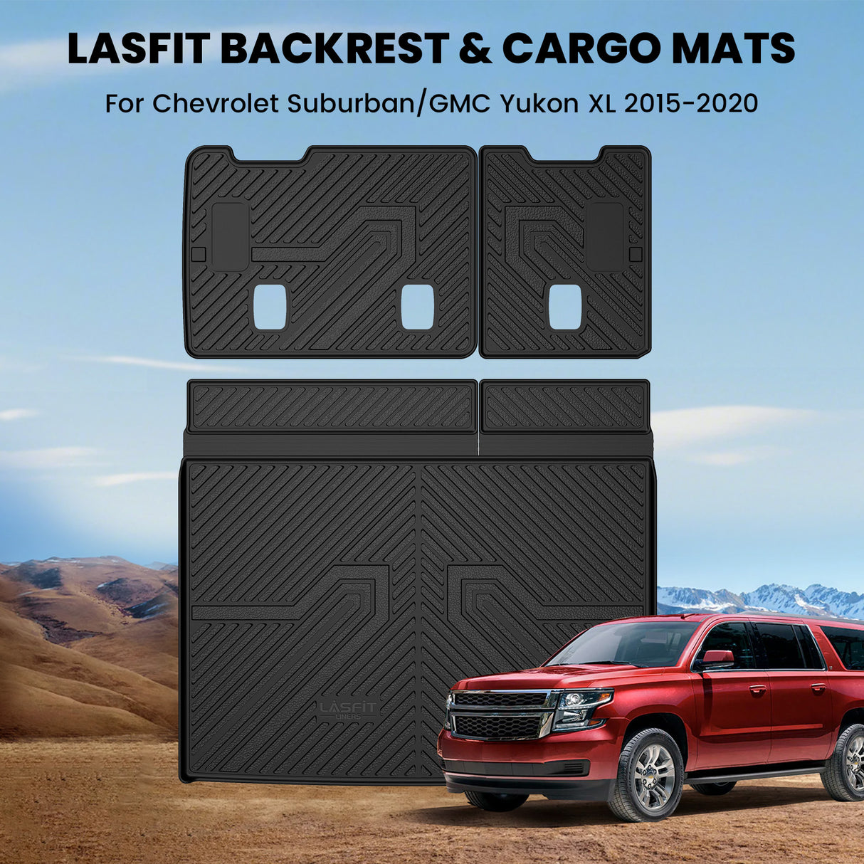 Fit for 2015-2020 Chevrolet Suburban Floor Mats/Cargo Mat/Seatback Mat