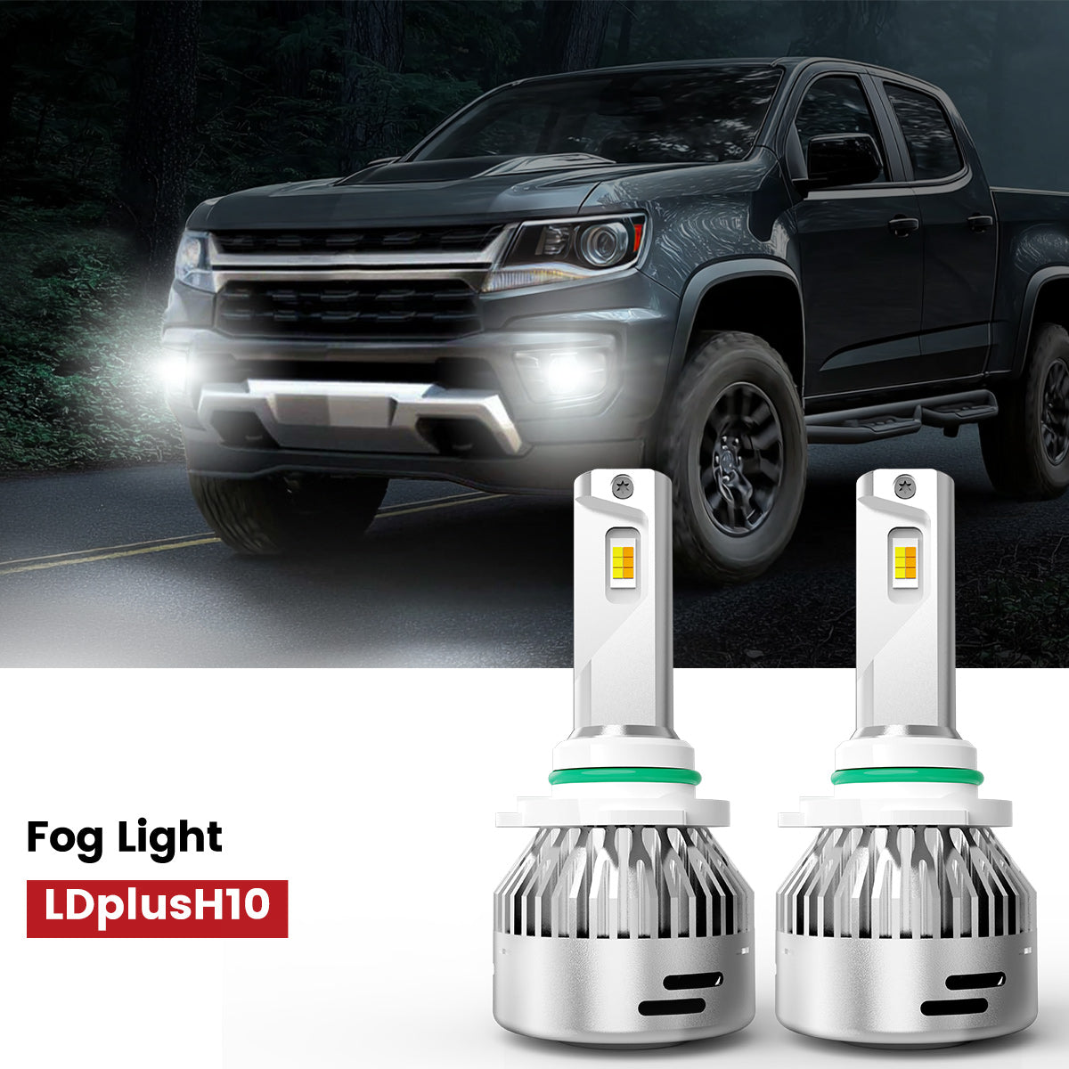 Lasfit H10 led fog lights fit for 2019-2022 Chevrolet Colorado