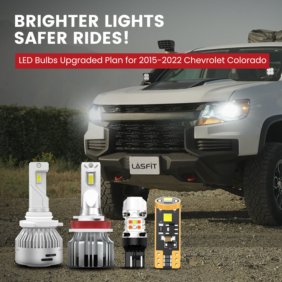 Lasfit LED Bulbs for 2015-2022 Chevy Colorado