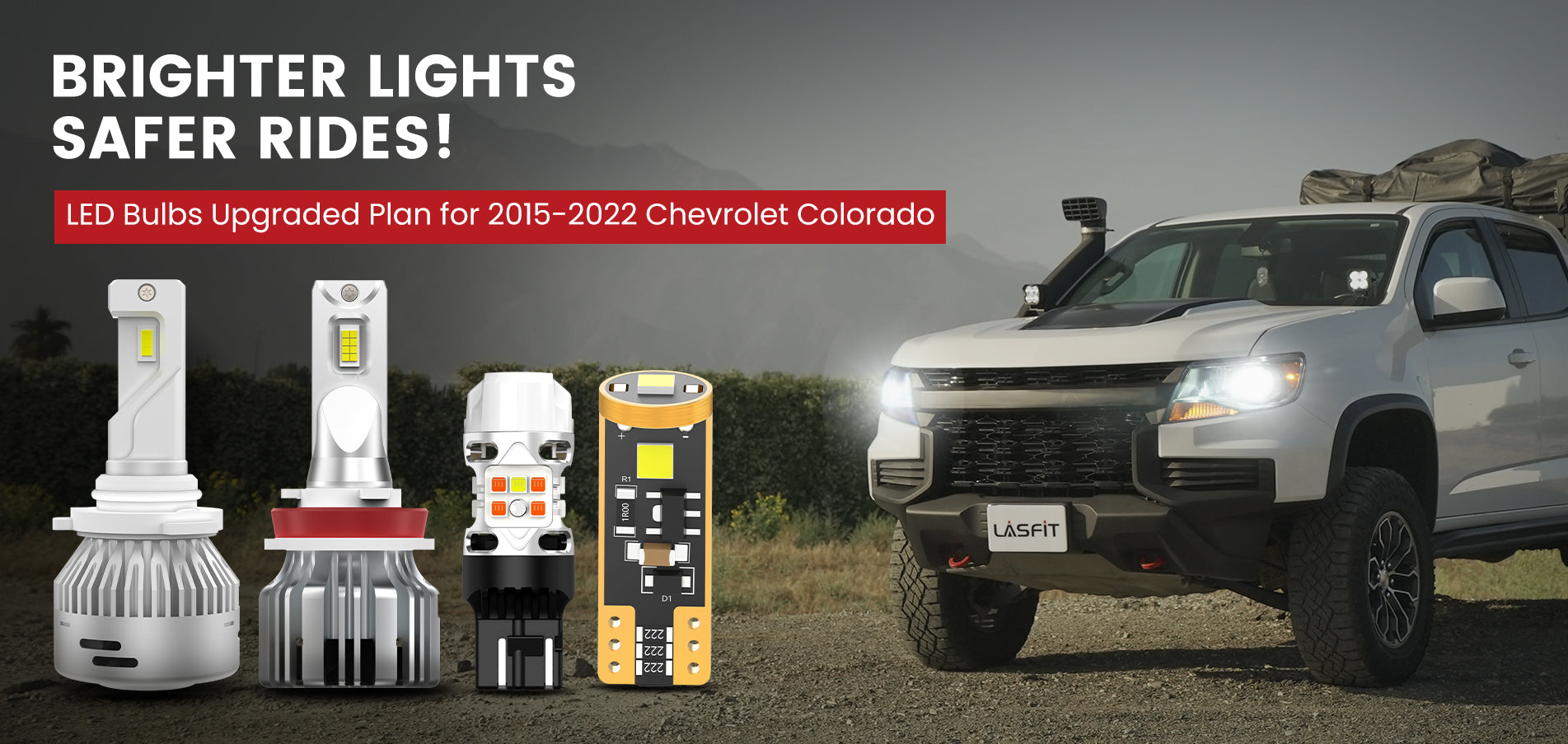 Lasfit LED Bulbs for 2015-2022 Chevy Colorado
