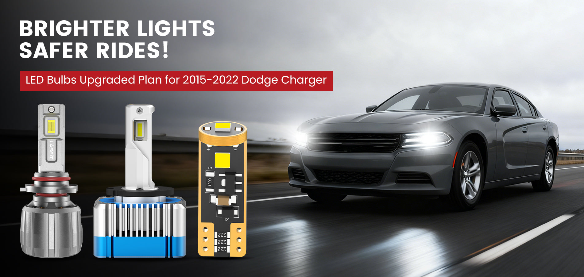 Lasfit LED Bulbs for 2015-2022 Dodge Charger