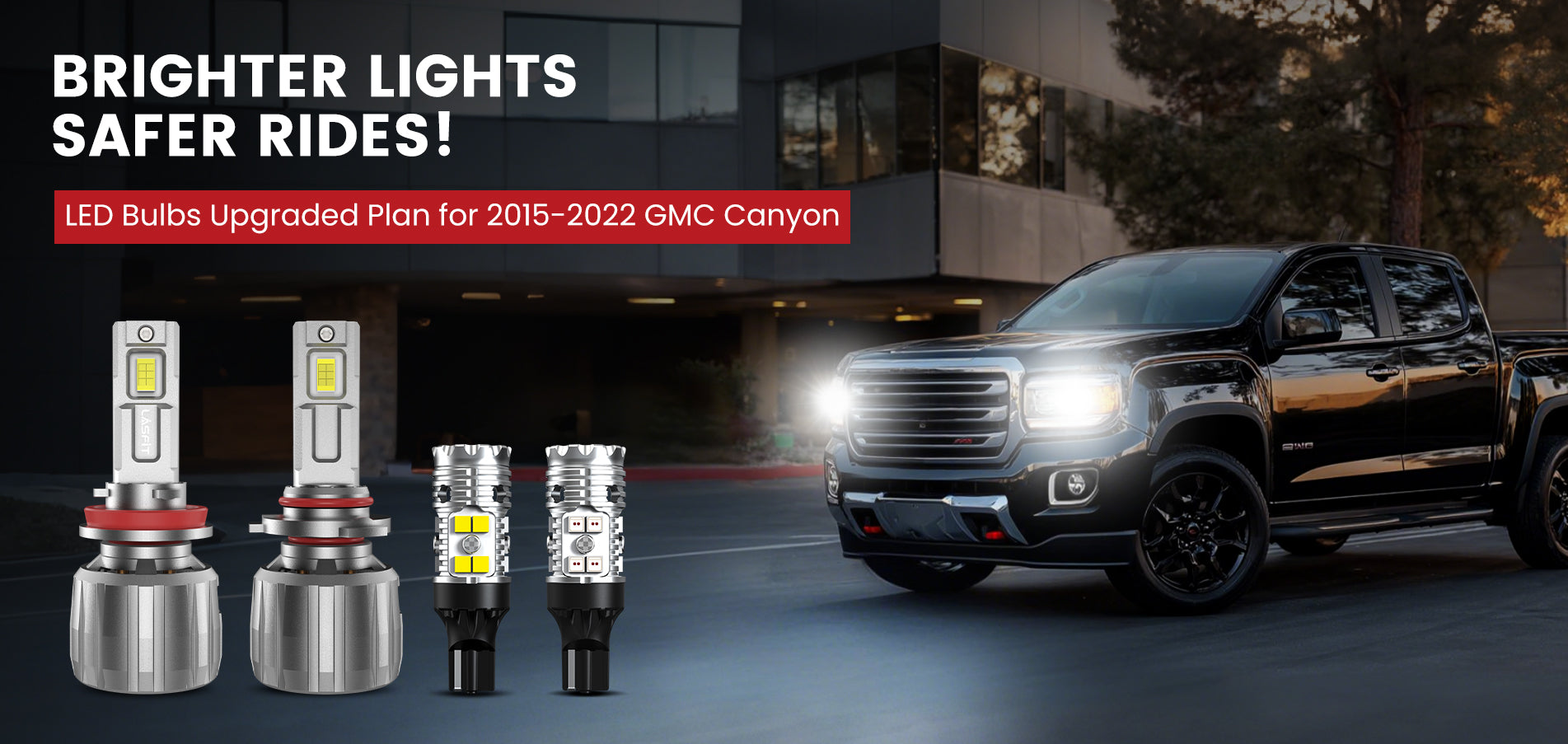 Lasfit LED Bulbs for 2015-2022 GMC Canyon