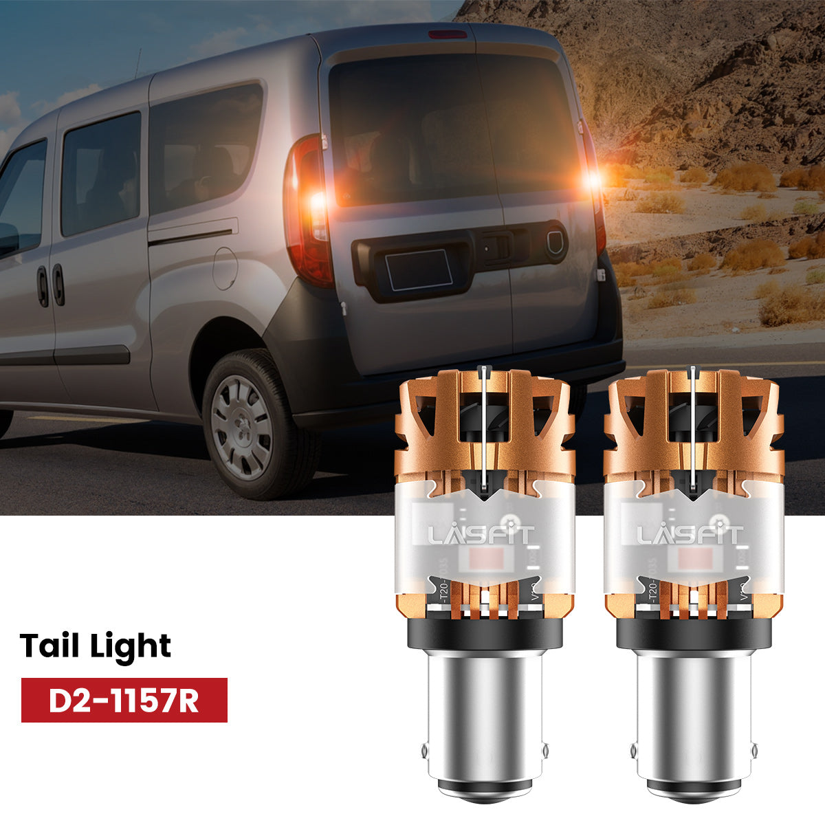 Lasfit 1157 led tail light fit for 2015-2022 Ram ProMaster City