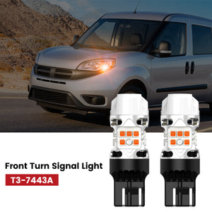 Lasfit 7443 led front turn signal light fit for 2015-2022 Ram ProMaster City