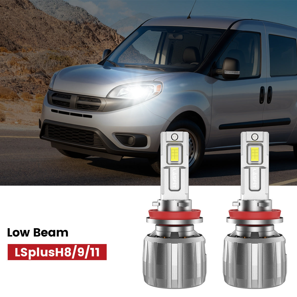 Lasfit H11 led low beam fit for 2015-2022 Ram ProMaster City