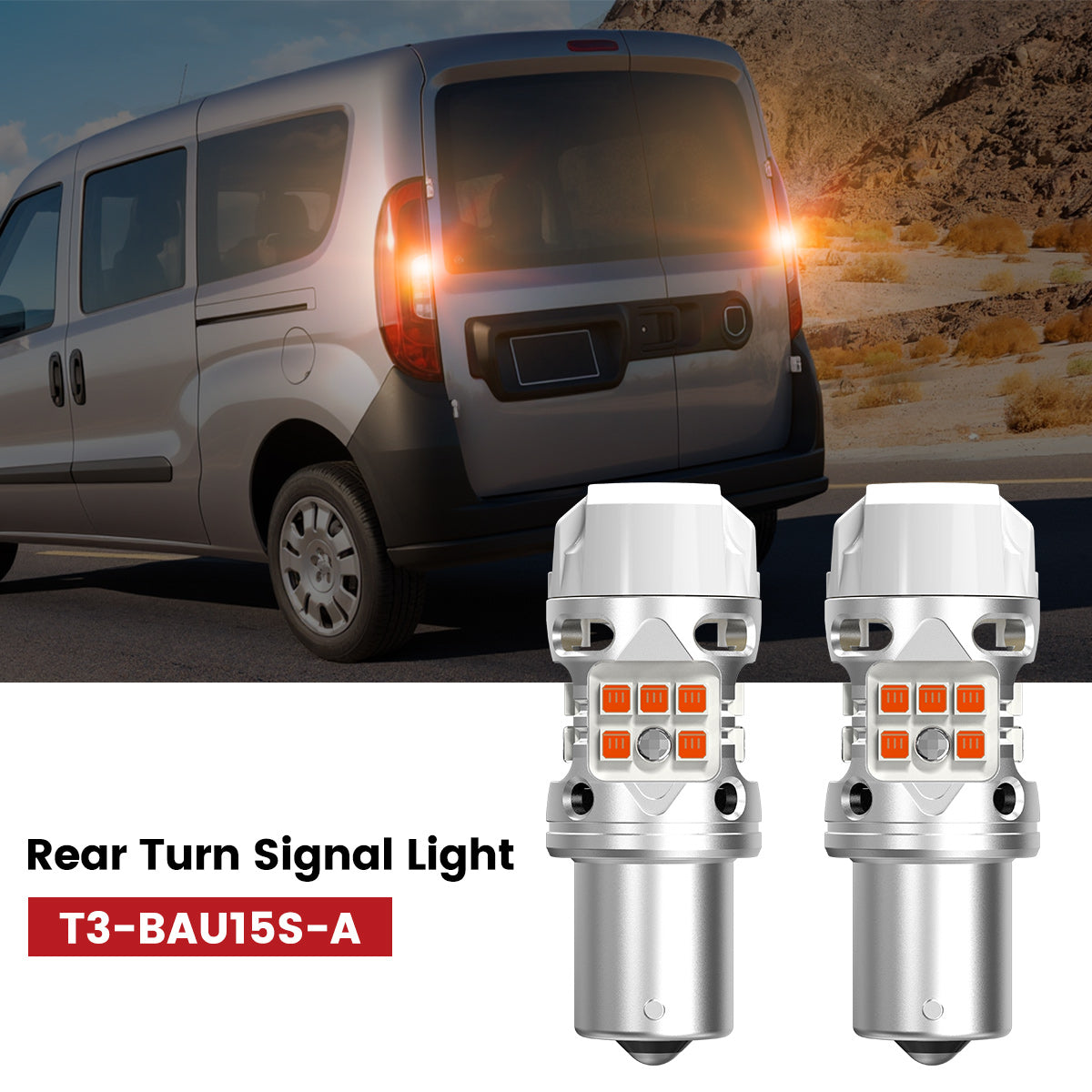 Lasfit py21w led rear turn signal light fit for 2015-2022 Ram ProMaster City