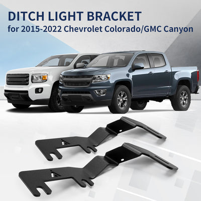 2015-2022 Chevrolet ColoradoGMC Canyon Low Profile Ditch Light Brackets  LASFIT