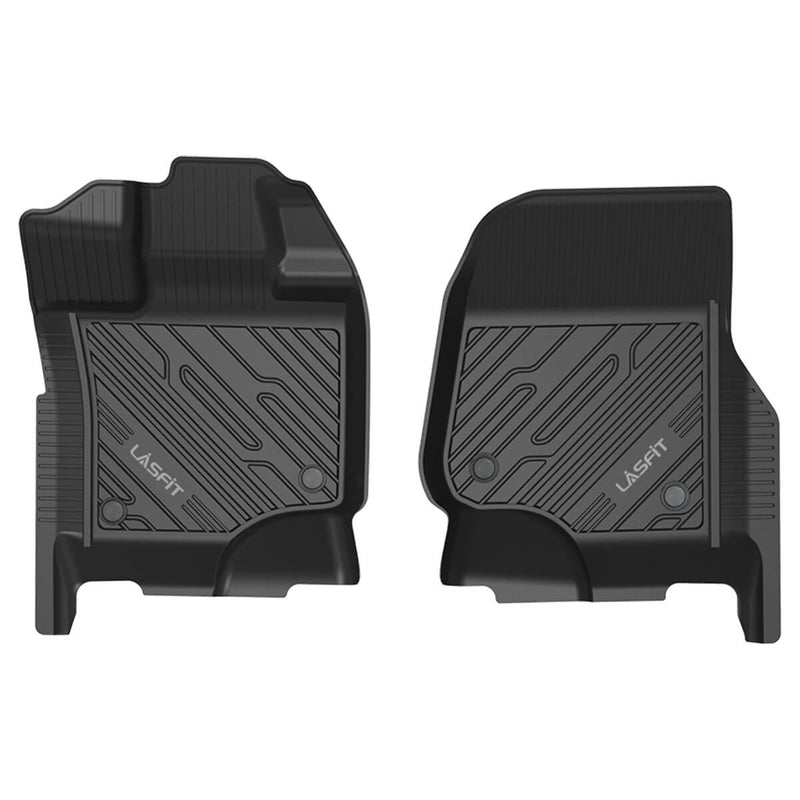 LASFIT LL-FD01F 1st Row Floor Mats, Black (SuperCrew and Super Cab) for 2015-2026 Ford F-150