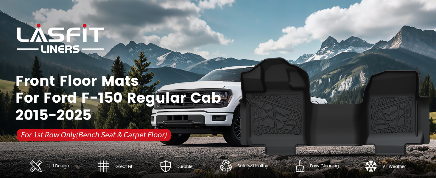 2015-2025 Ford F-150 Regular Cab Floor Mats