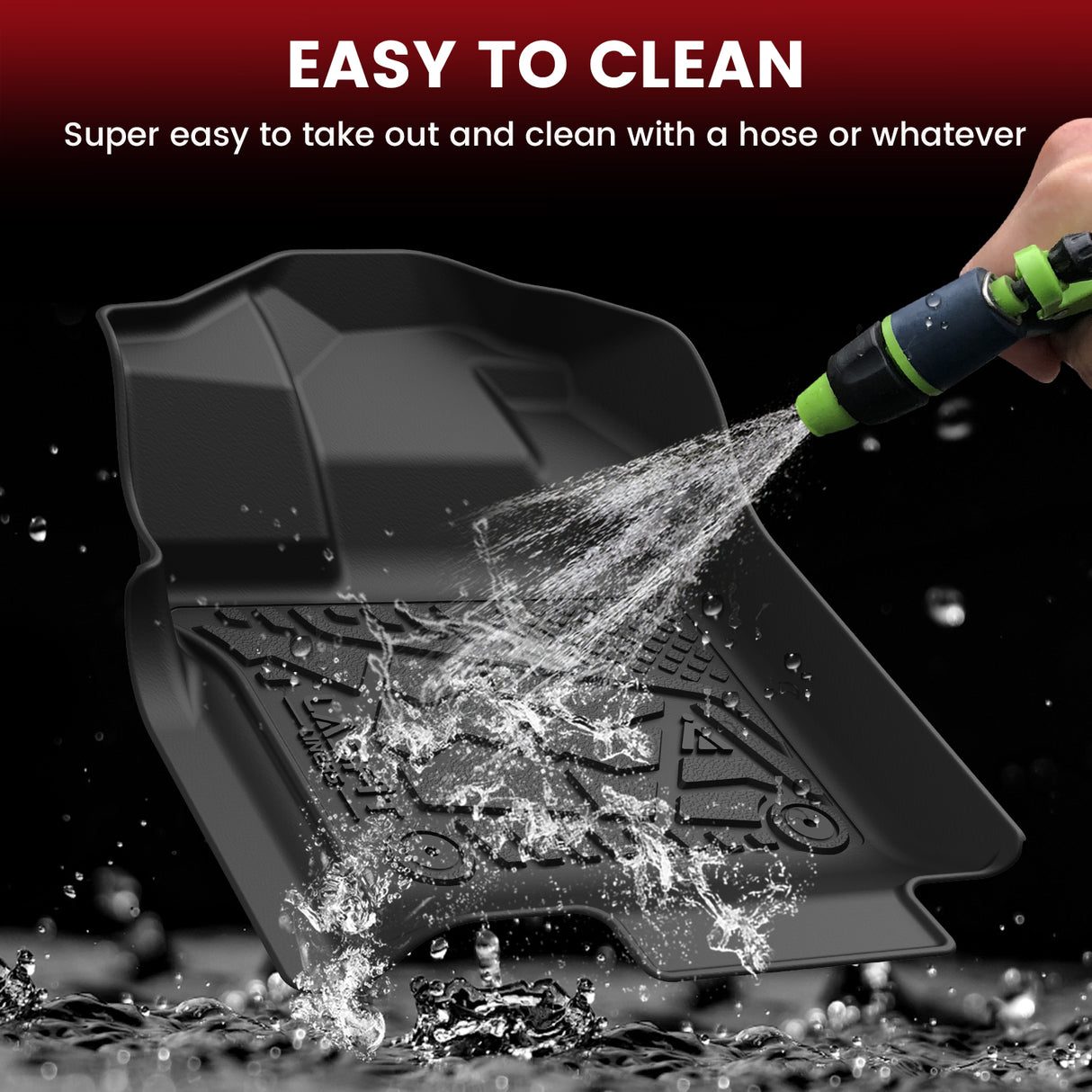 2015-2026 Ford F-150 1st Row Floor Mats, Fit Regular Cab & Bucket Seat, Easy to Clean