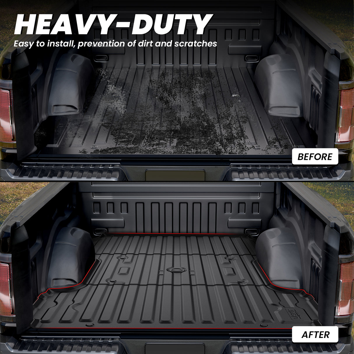 Fit for 2015-2020 Ford F-150 8FT Truck Bed Mat Full Protection