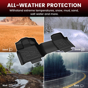 Fit for 2015-2026 Ford F-150 Vinyl Floor 1st Row Floor Mats All Weather Protection