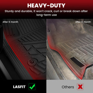 Fit for 2015-2026 Ford F-150 Vinyl Floor 1st Row Floor Mats Durable & Sturdy