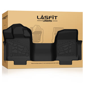Fit for 2015-2026 Ford F-150 Vinyl Floor 1st Row Floor Mats 