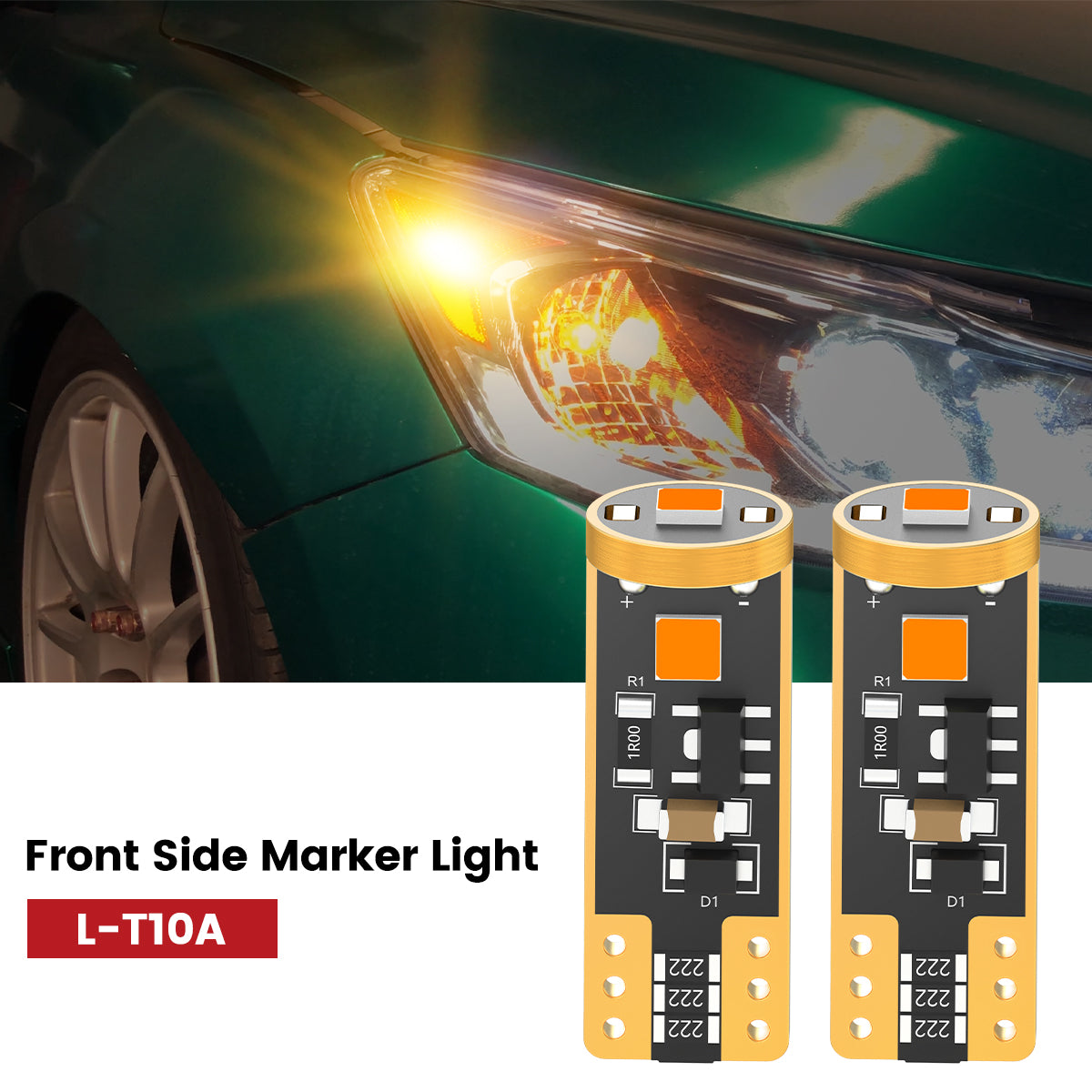 Lasfit 168 led front side marker lights fit for 2016-2017 Honda Accord  