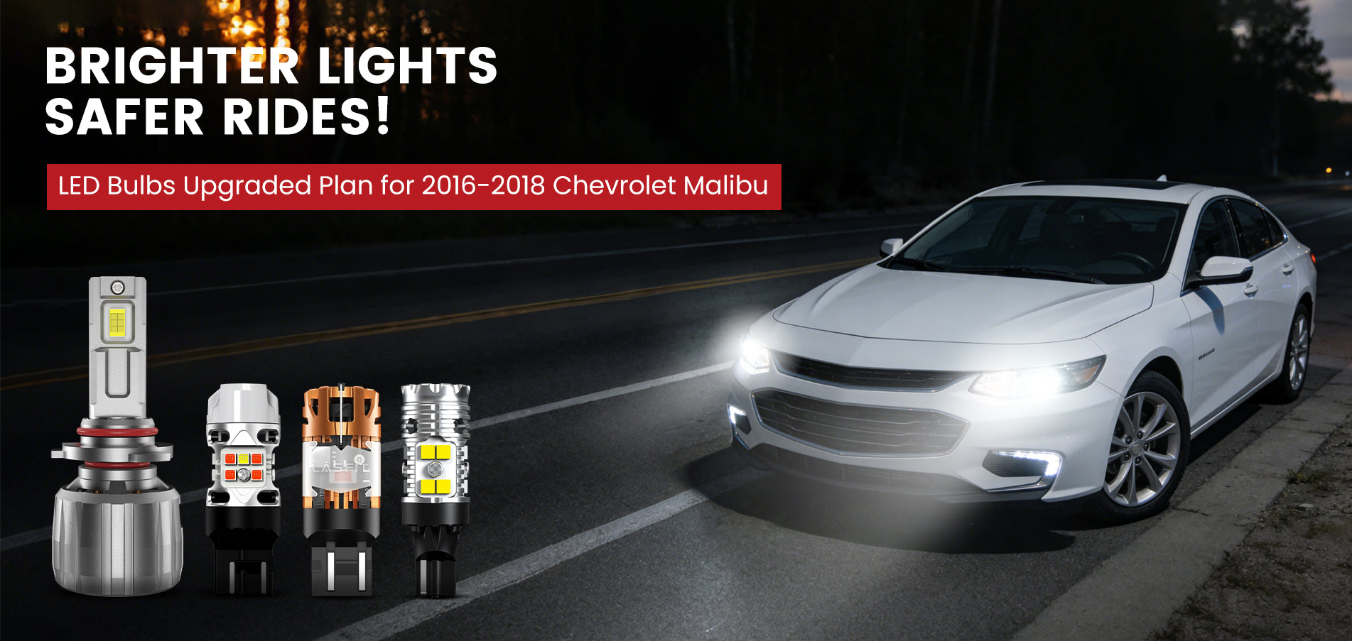 Lasfit LED Bulbs for 2016-2018 Chevrolet Malibu