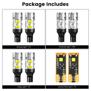 Lasfit combo package led bulbs for 2016-2018 GMC Sierra 1500 W/ LED Headlights