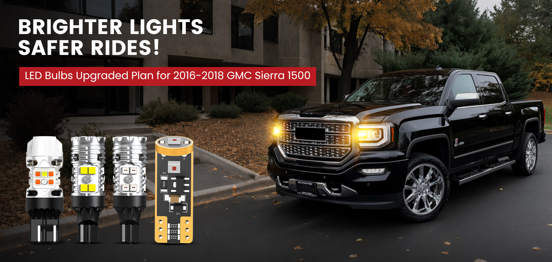 Lasfit LED Bulbs for 2016-2018 GMC Sierra 1500