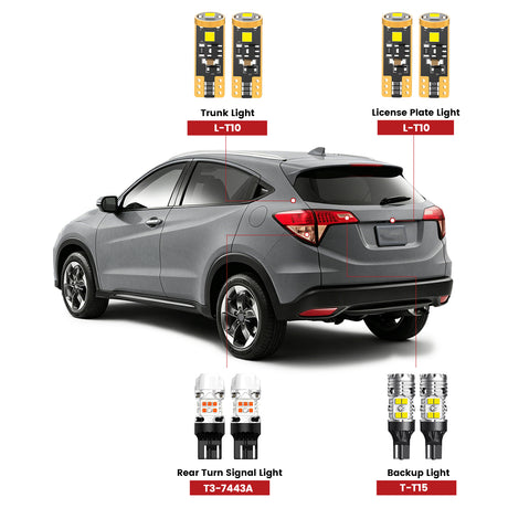Lasfit led bulbs for 2016-2018 Honda HR-V