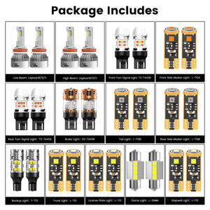 Lasfit combo package led bulbs for 2016-2018 Nissan Altima 02