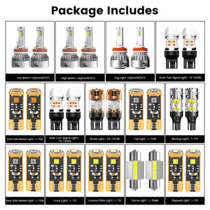 Lasfit combo package led bulbs for 2016-2018 Nissan Altima 03