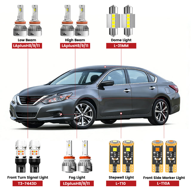 2016-2018 Nissan Altima front led bulbs