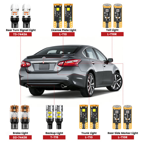 2016-2018 Nissan Altima rear led bulbs