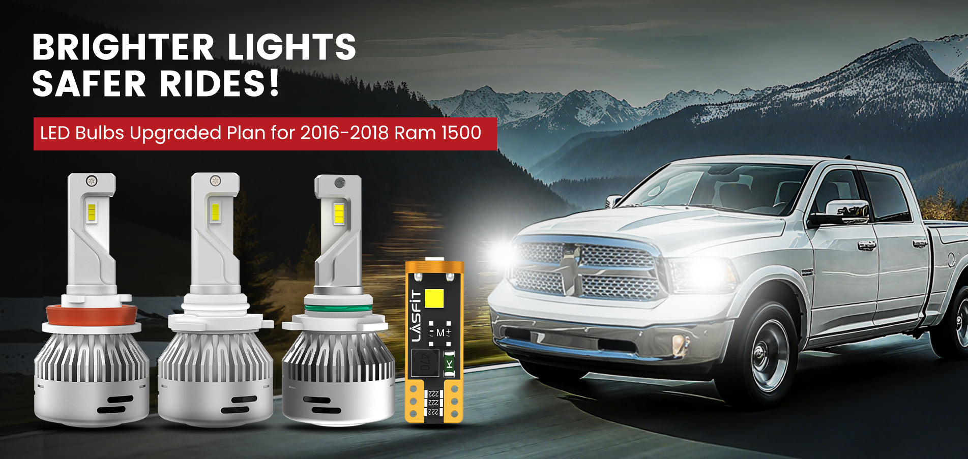Lasfit best LED Bulbs for 2016-2018 Ram 1500