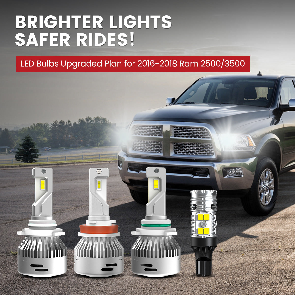 Lasfit LED Bulbs for 2016-2018 Ram 2500/3500