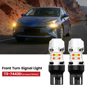 Lasfit 7443 led front turn signal light fit for 2016-2018 Toyota Prius