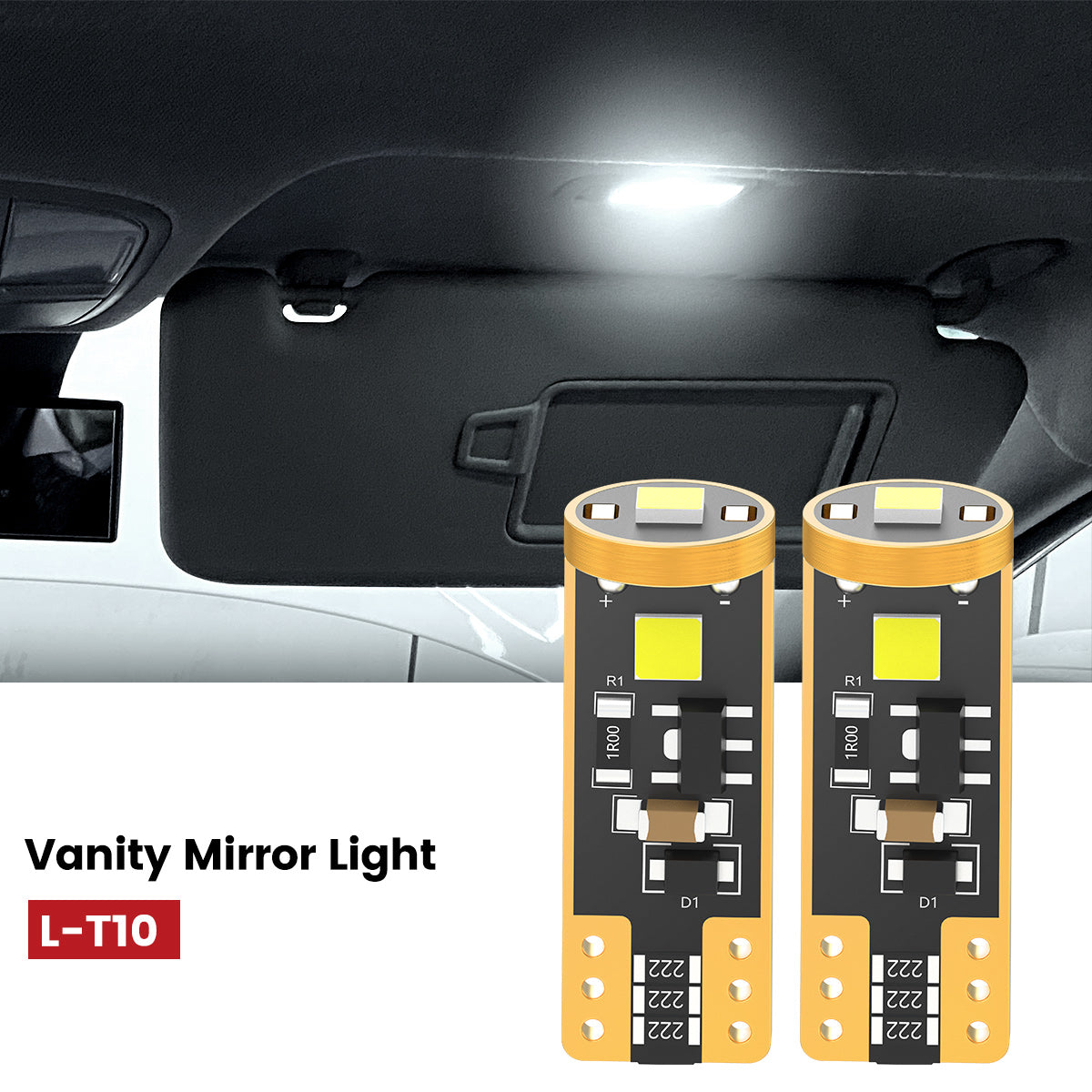 Lasfit 168 led vanity mirror lights fit for 2016-2018 Toyota RAV4  