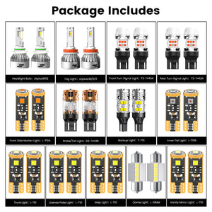 Lasfit combo package led bulbs for 2016-2018 Toyota RAV4 XLE/XLE Hybrid/Adventure