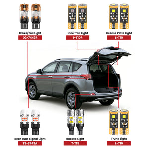 Lasfit rear led bulbs for 2016-2018 Toyota RAV4  