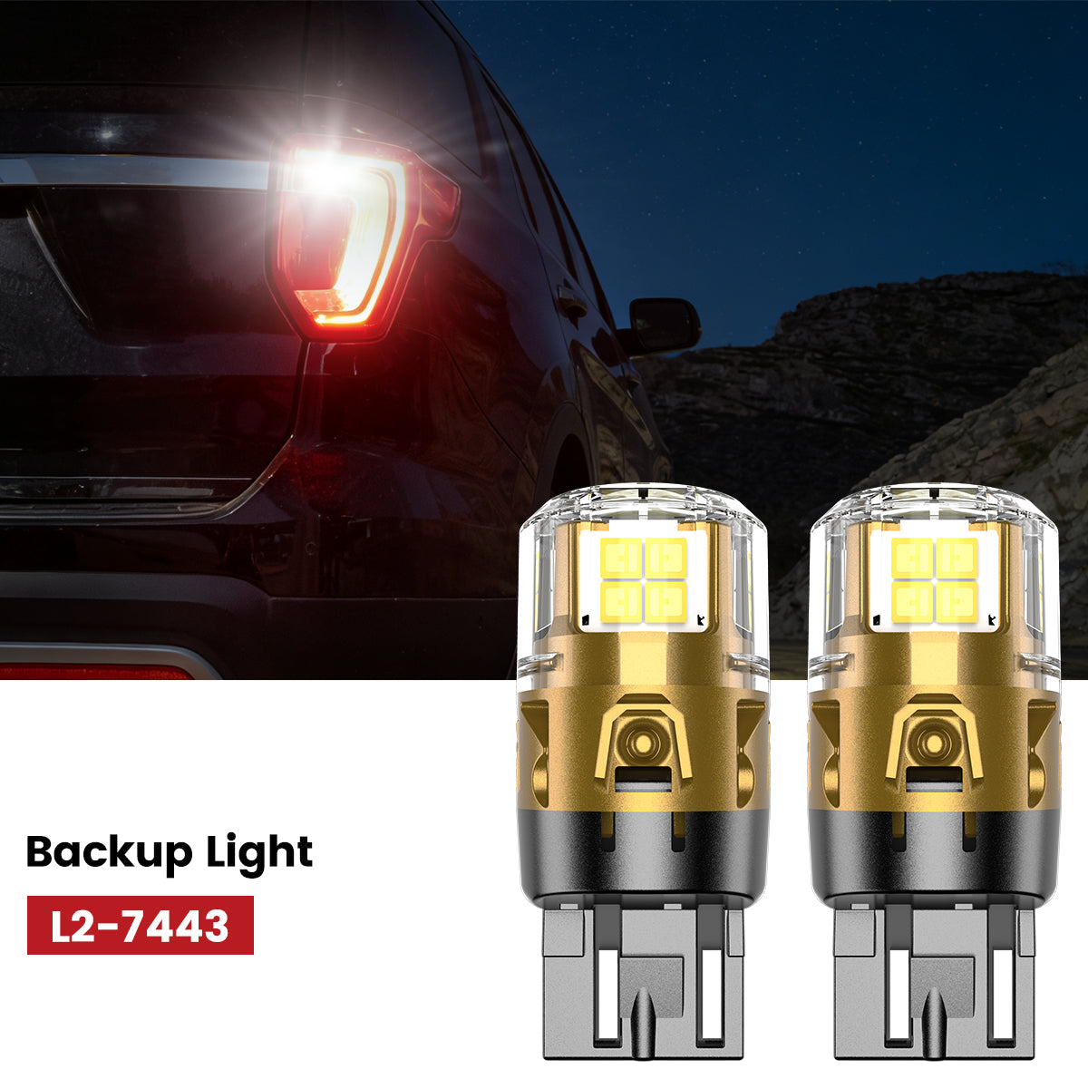 Lasfit 7443 led backup light fit for 2016-2019 Ford Explorer