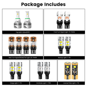 Lasfit combo package led bulbs for 2016-2019 GMC Sierra 2500HD 3500HD W/ Fog Lights