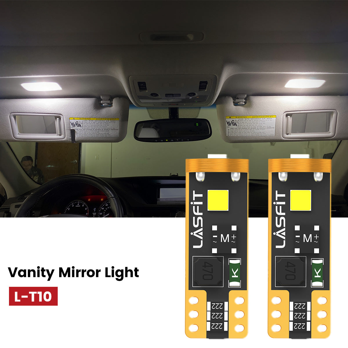 Lasfit 168 led vanity mirror lights fit for 2016-2019 Lexus RX