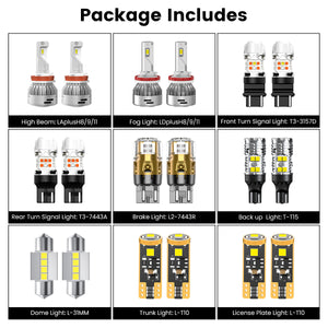 Fit for 2016-2019 Nissan Sentra LED Bulbs H11 Exterior Interior Lights