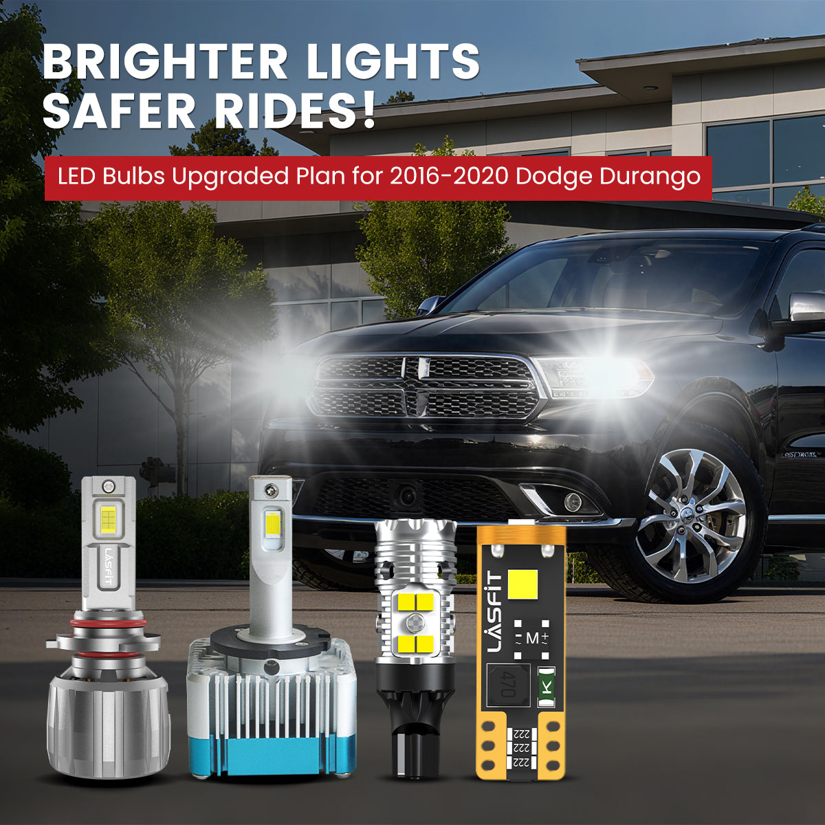 Lasfit LED Bulbs for 2016-2020 Dodge Durango