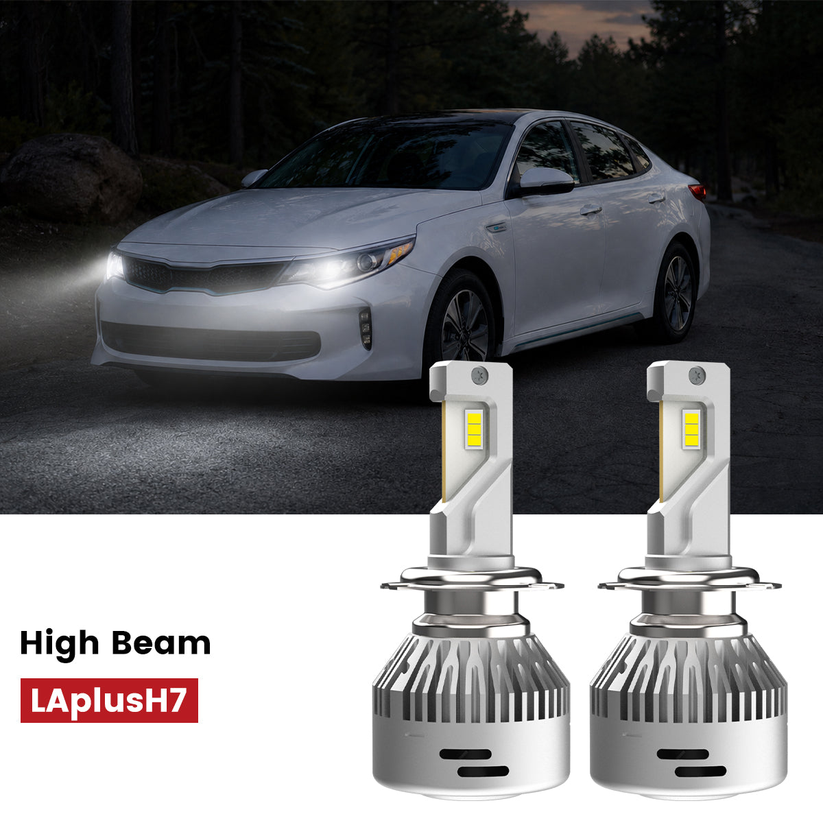 Lasfit H7 led high beam fit for 2016-2020 Kia Optima Hybrid