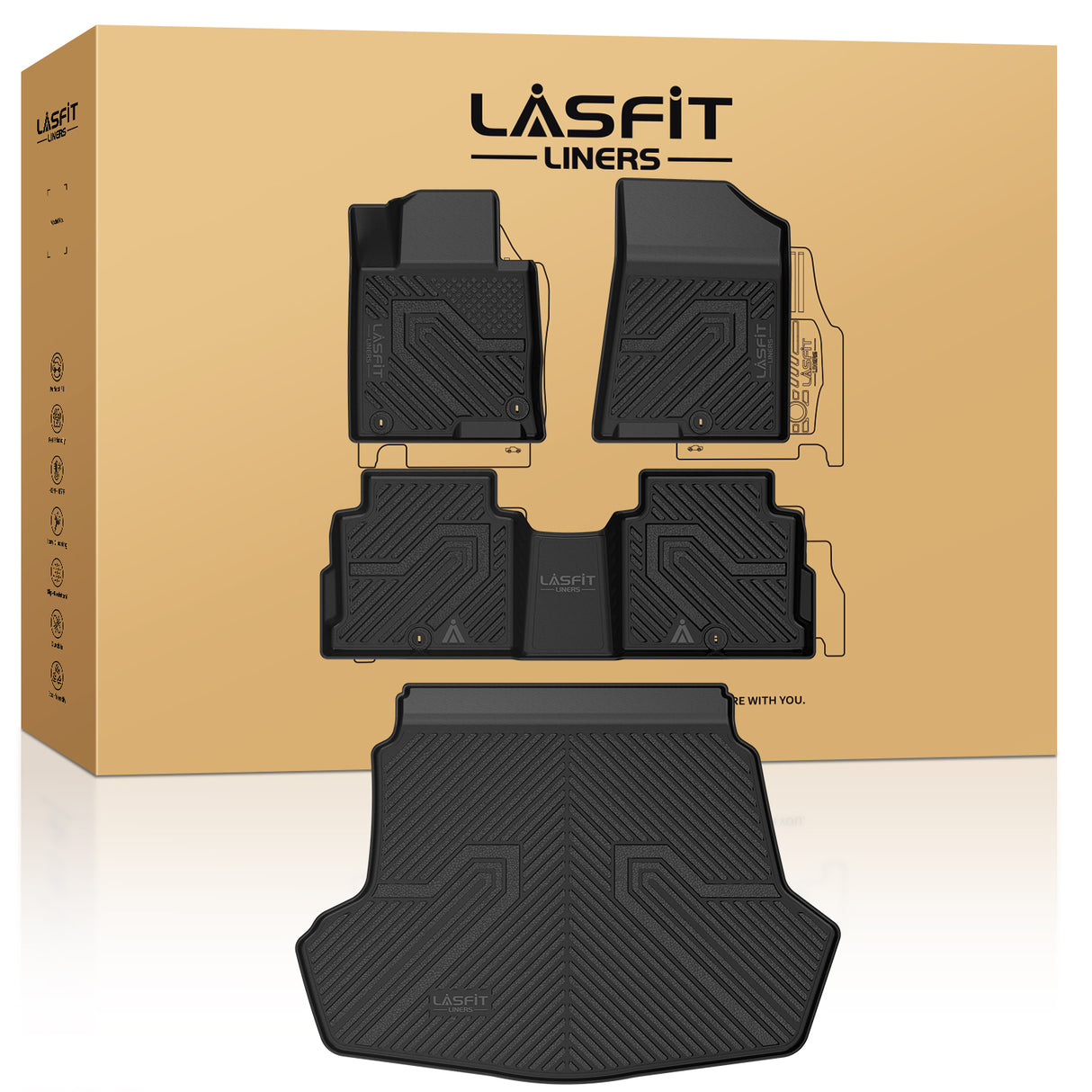 2016-2020 Kia Optima Floor Mats & Cargo Mat Package