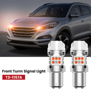 Lasfit 1157 led front turn signal light fit for 2016-2021 Hyundai Tucson