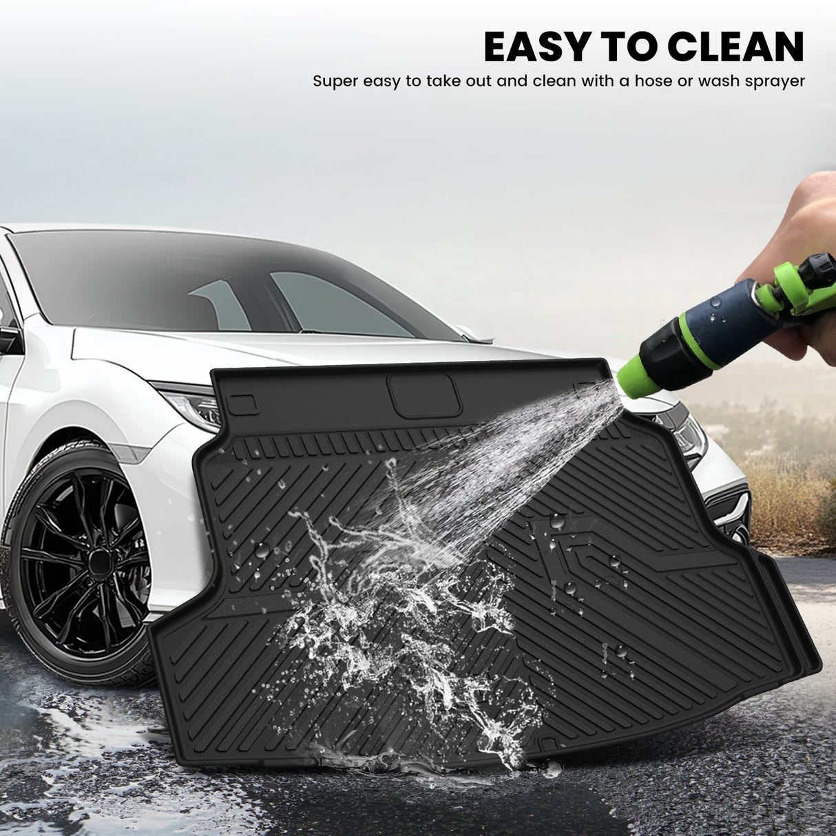 Fit for 2016-2021 Honda Civic Cargo Mat Easy to Clean