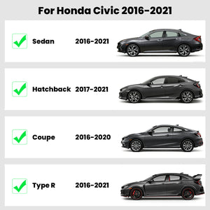 Fit for 2016-2021 Honda Civic Custom Floor Mats Fitment