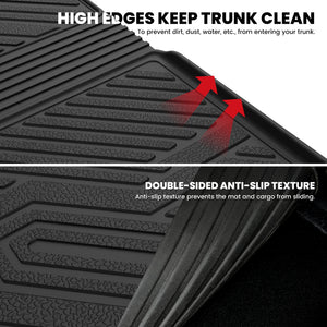 Fit for 2016-2022 Honda Pilot Floor Mats / Cargo / Seatback Mat, Cargo Mat Fit in Highest Position Only