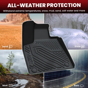 Fit for 2016-2022 Lexus RX350 RX350l RX450h RX450hl Custom Floor Mats TPE Material 1st & 2nd Row & Cargo Mats