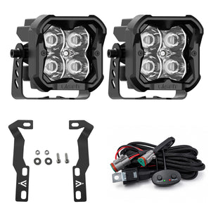 2016-2023 Toyota Tacoma 1500 3 inch white spot ditch light