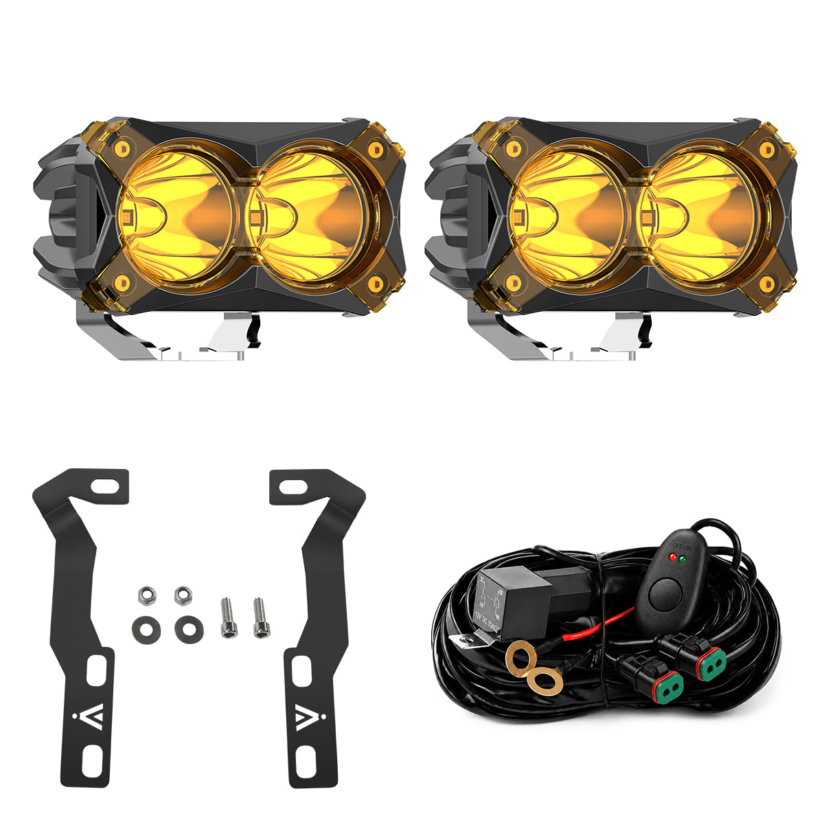 2016-2023 Toyota Tacoma 1500 4.8 inch amber spot ditch light