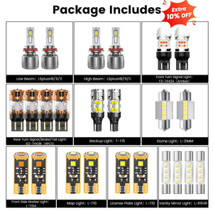 Fit for 2016-2023 Toyota Tacoma The Brightest LED Bulbs Upgrade | Tested and Verified